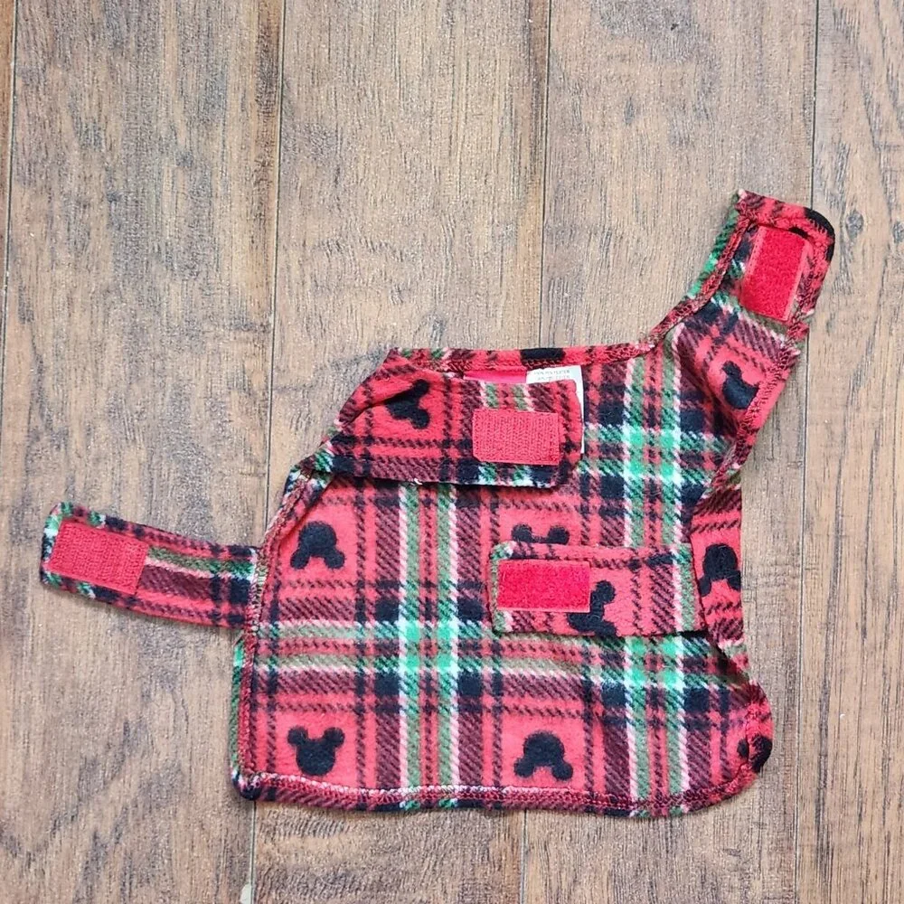 Mickey Mouse Pet Pajama Gift Dog and Owner Sock Set Size XS Red Buffalo Check